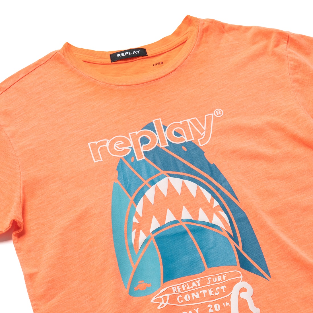 スラブコットンジャージーサーフィン 詳細画像 フルオ オレンジ 3